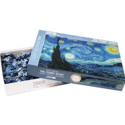 Starry Night Puzzle Van Gogh 2000 Teile, 68,8 x 96,6 cm