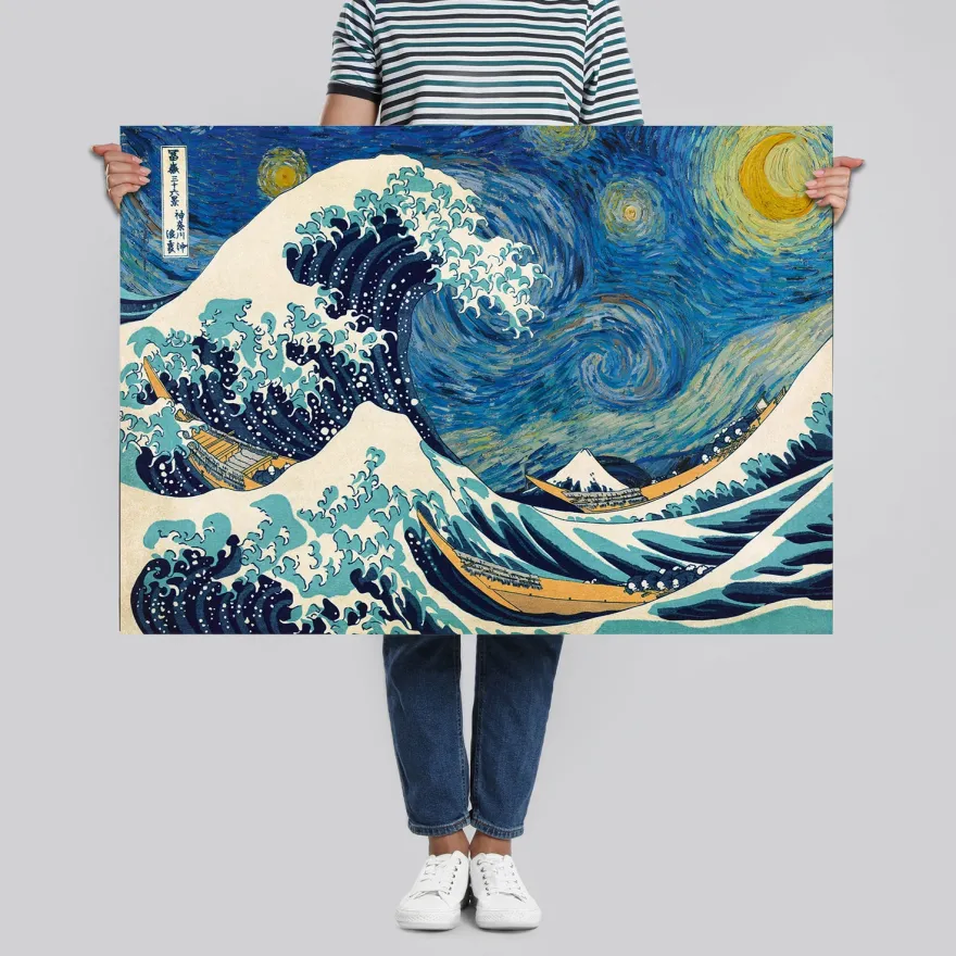 Starry Wave Poster