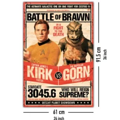 Star Trek Poster Kirk vs Gornstar