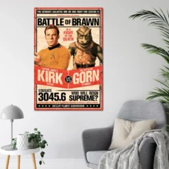 Star Trek Poster Kirk vs Gornstar