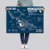 Star Trek Poster NCC-1701 Blueprint