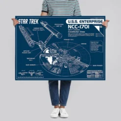 Star Trek Poster NCC-1701 Blueprint