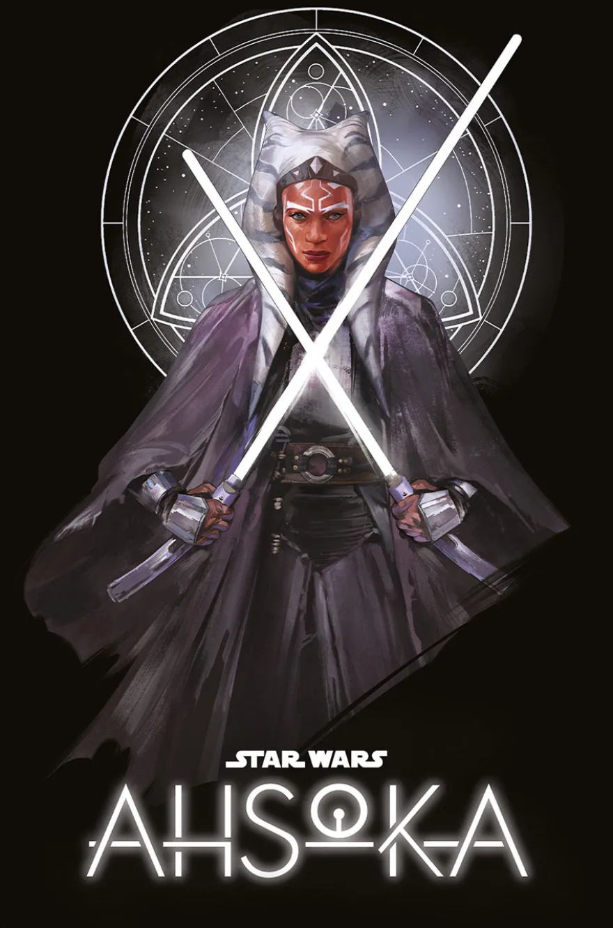 Star Wars Ahsoka Poster Ahsoka Tano mit Lichtschwerter