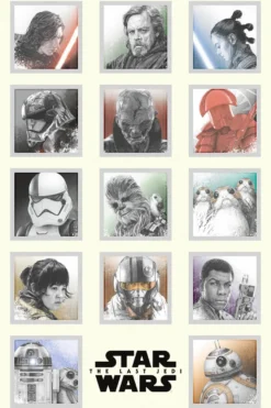 Star Wars Episode 8 Poster Characters