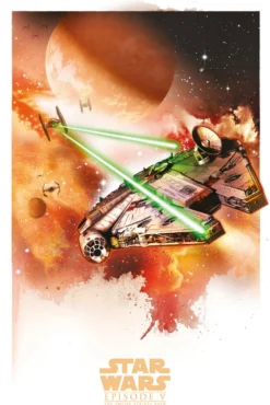 Star Wars Episode V Poster Millenium Falcon