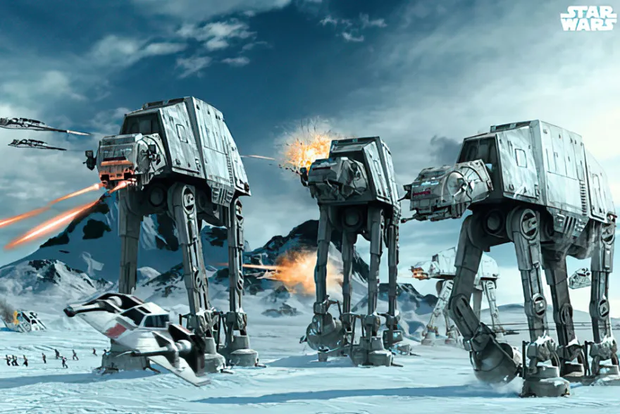 Star Wars Poster AT-AT Fighter
