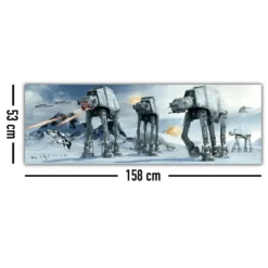 Star Wars Poster AT-AT Fight Langbahnposter
