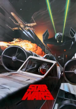 Star Wars Poster Battle in Death Star Canal