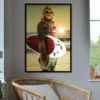 Star Wars Poster Chewbacca Surfin'