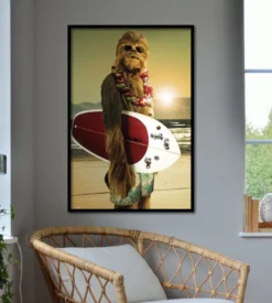 Star Wars Poster Chewbacca Surfin'