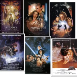 Star Wars Poster 6er-Set Episode I, II, III, IV, V, VI