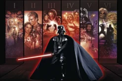 Star Wars Poster Hexalogie Darth Vader