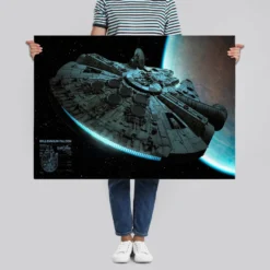 Star Wars Poster Millennium Falcon