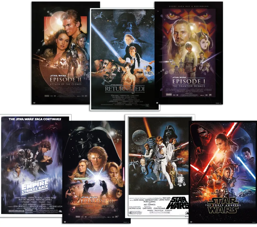 Star Wars Posterset Filmplakat