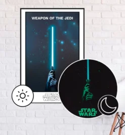 Star Wars Poster Weapon of the Jedi Glow-In-The-Dark