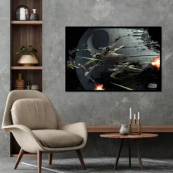 Star Wars Poster X-Wings Space Battle