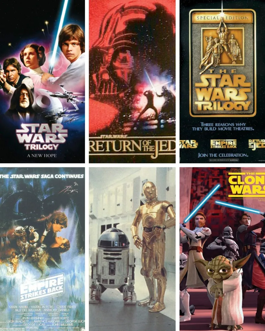 Star Wars Postkarten 6er Set