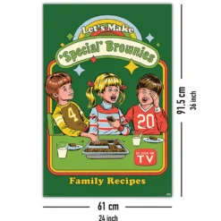Steven Rhodes Poster Let's Make Special Brownies