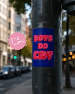 Stickerset FTZN Gegen Rechts, Be Human und Boys Do Cry - 60 Sticker | 5,5 x 8,5 cm