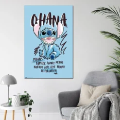 Stitch Poster Disney Means Family..