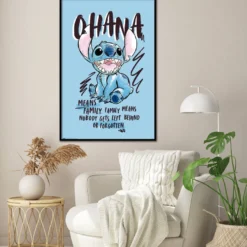 Stitch Poster Disney Means Family..