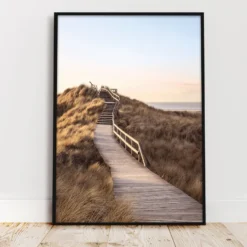 Strandweg Kunstdruck Din A4