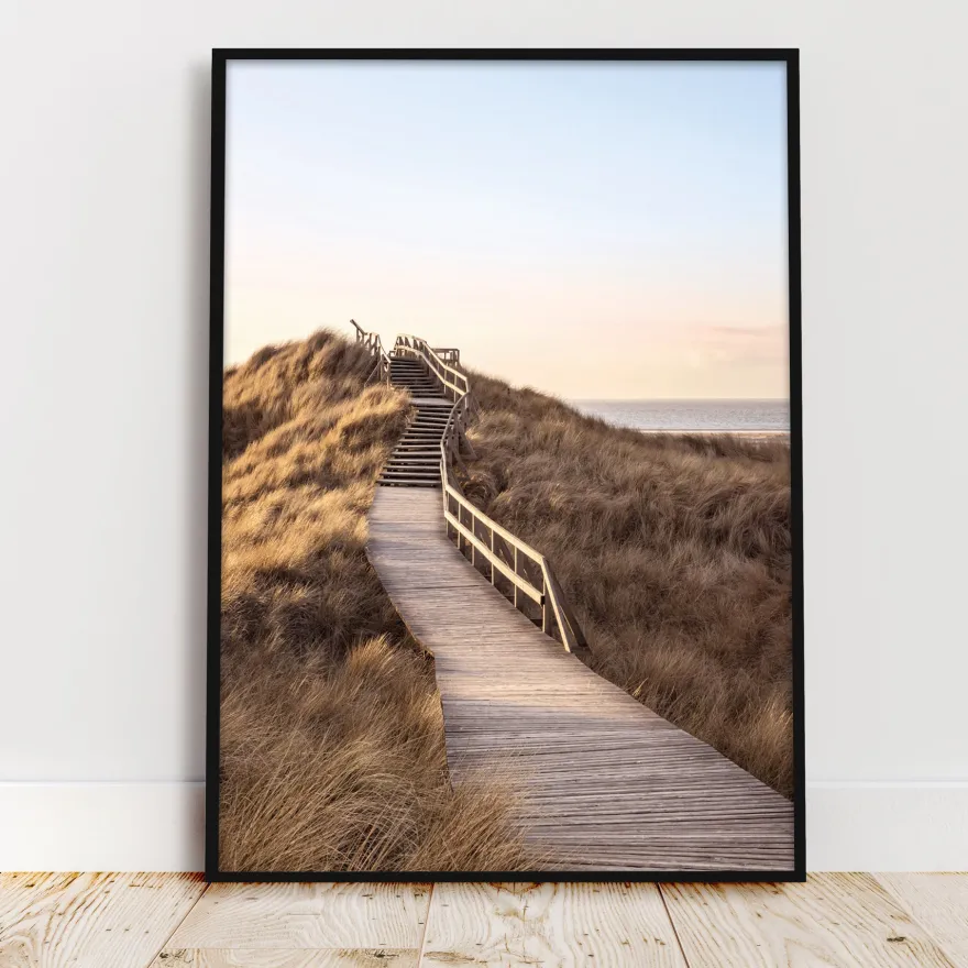 Strandweg Kunstdruck Din A4