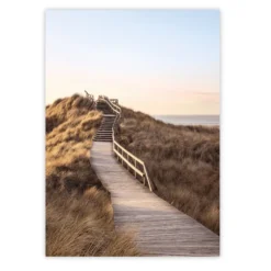 Strandweg Kunstdruck Din A4