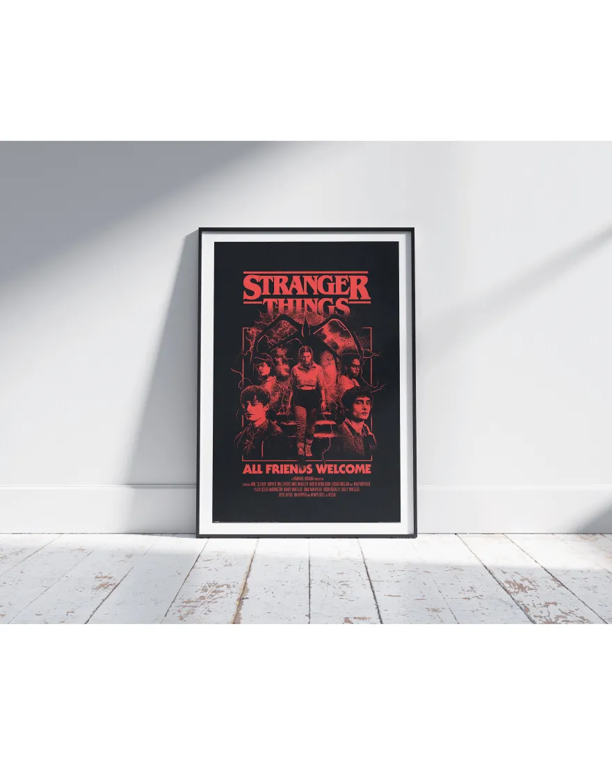 Stranger Things 5 Poster All Friends Welcome
