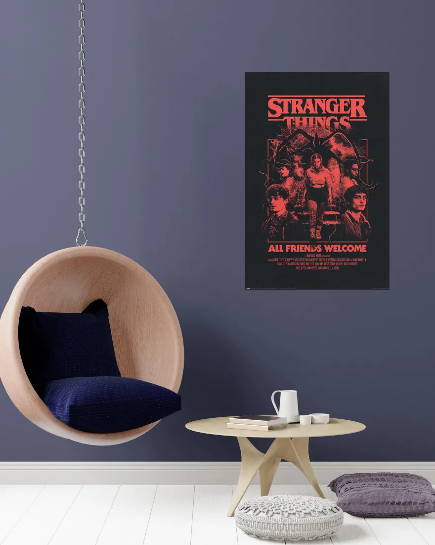 Stranger Things 5 Poster All Friends Welcome
