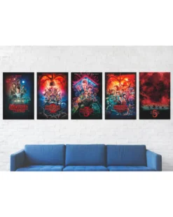 Stranger Things Poster 5er Set 5 Plakate der 5 Seasons