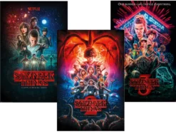 Stranger Things Poster 3er-Set Season 1, 2 und 3