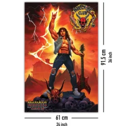 Stranger Things 4 Poster Hellfire Club Rock God