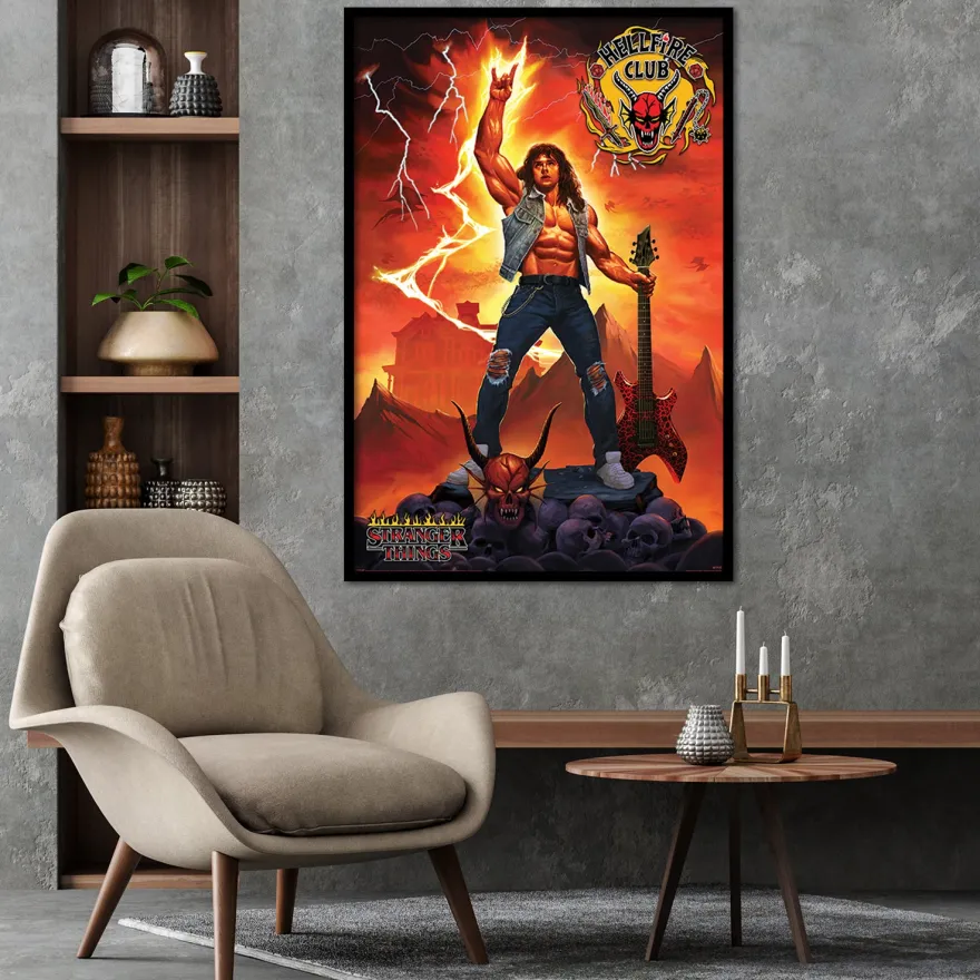 Stranger Things 4 Poster Hellfire Club Rock God