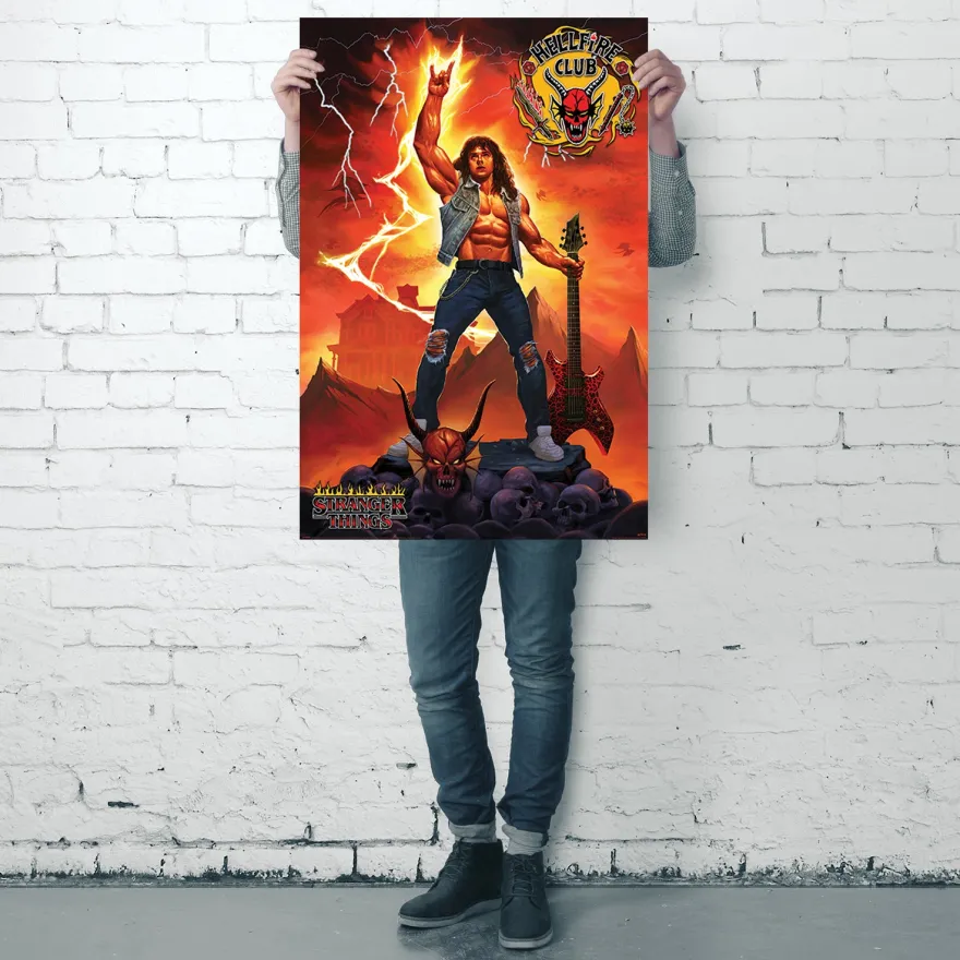 Stranger Things 4 Poster Hellfire Club Rock God
