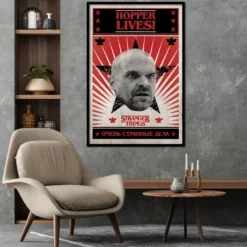 Stranger Things Poster Hopper Lives!