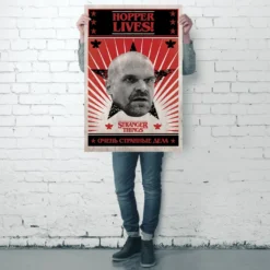 Stranger Things Poster Hopper Lives!