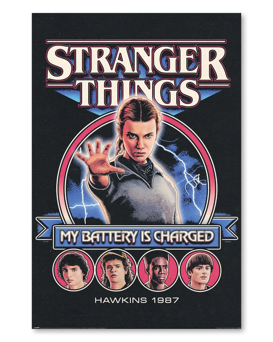 Stranger Things 5 Poster My Battery Is Charged