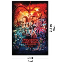 Stranger Things 4 Poster Seasons Montage