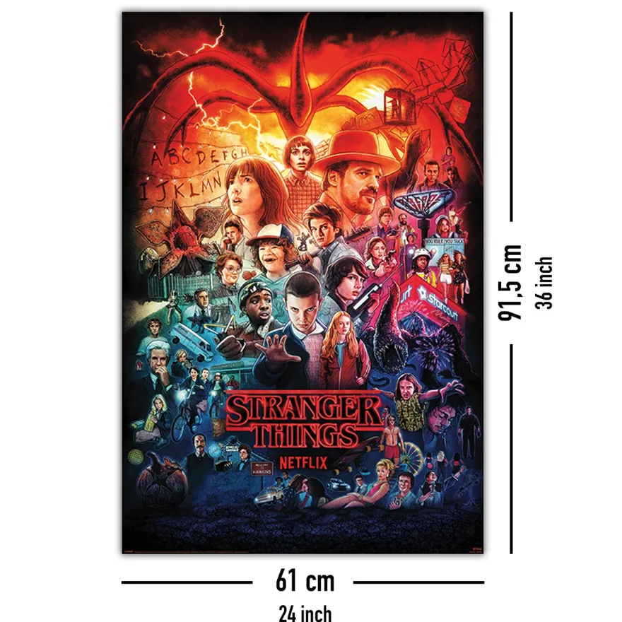 Stranger Things 4 Poster Seasons Montage