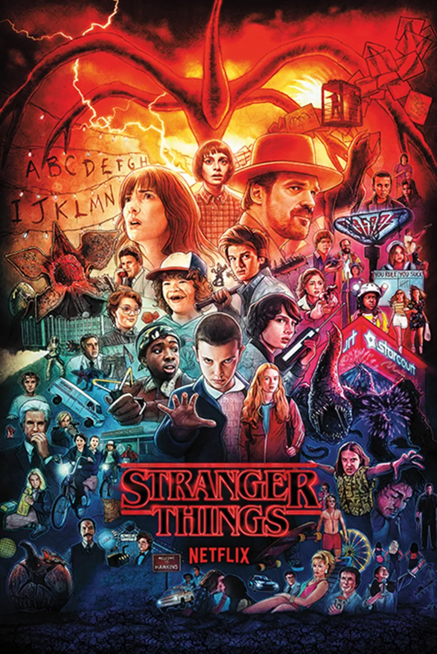 Stranger Things 4 Poster Seasons Montage