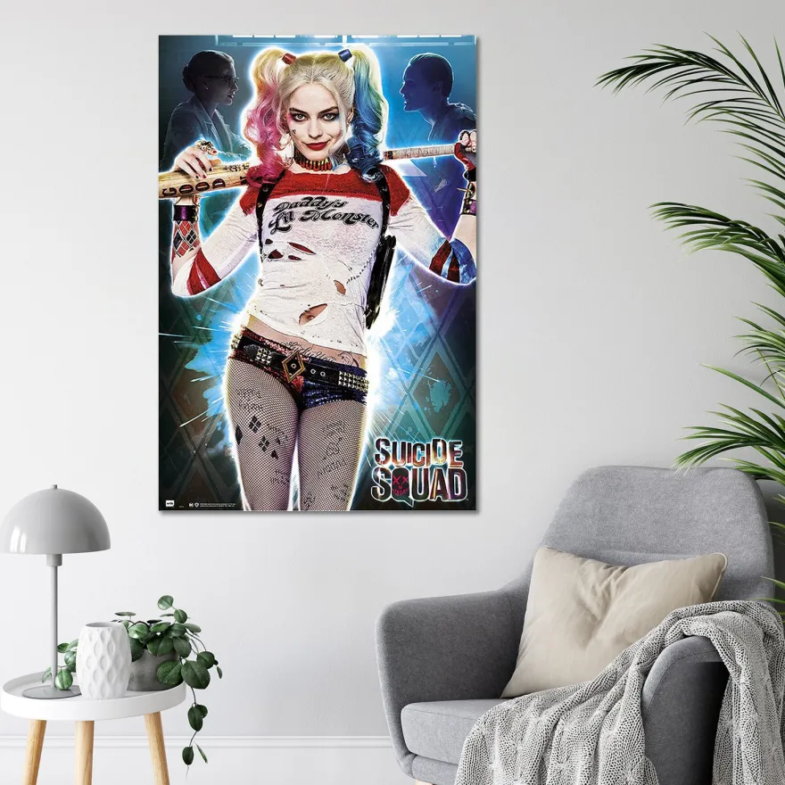 Suicide Squad Poster Harley Quinn Daddys Lil Monster