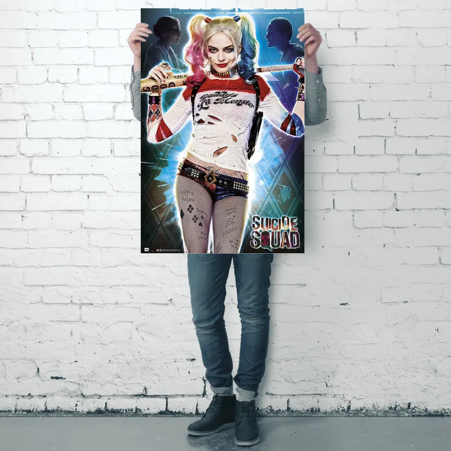 Suicide Squad Poster Harley Quinn Daddys Lil Monster