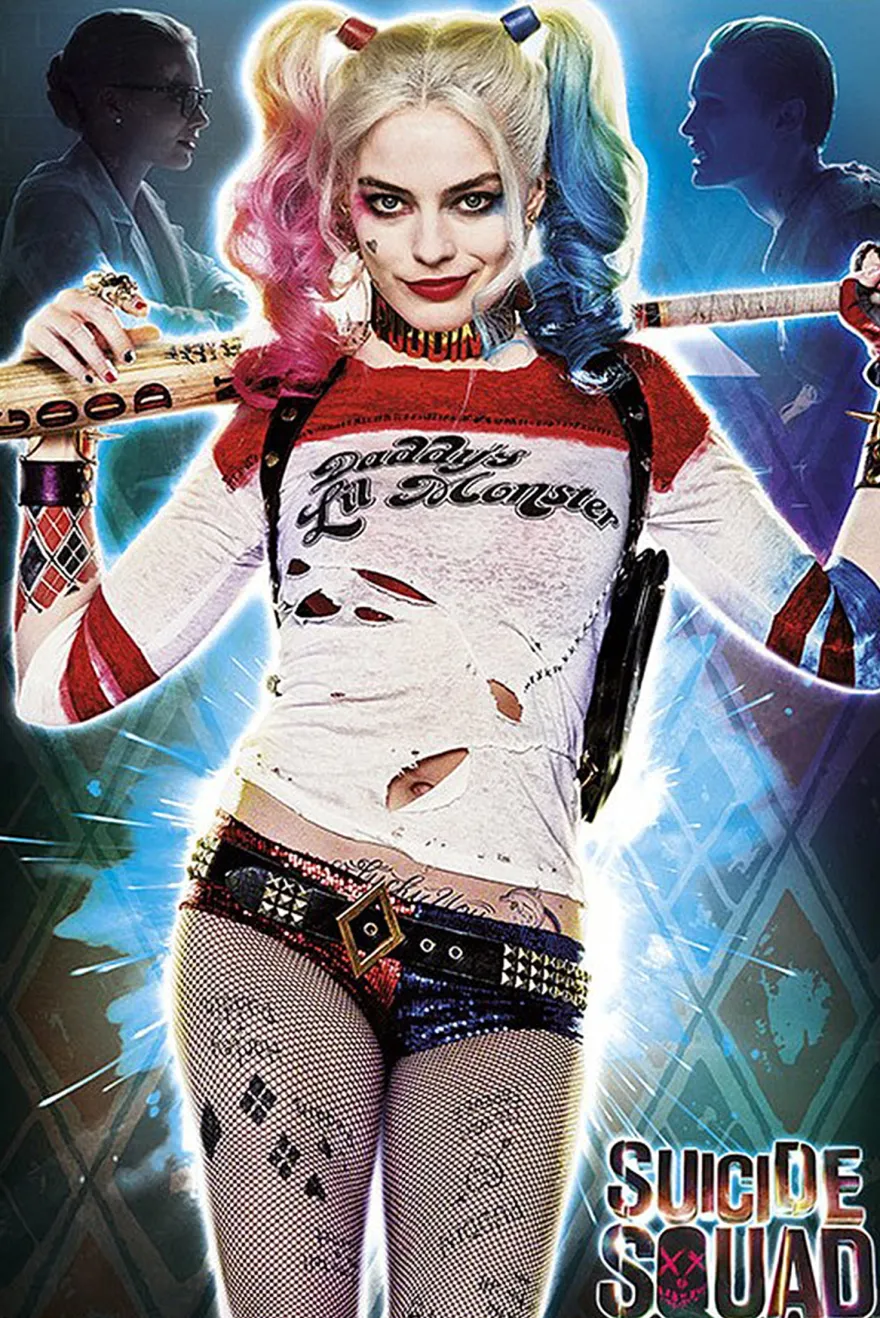 Suicide Squad Poster Harley Quinn Daddys Lil Monster