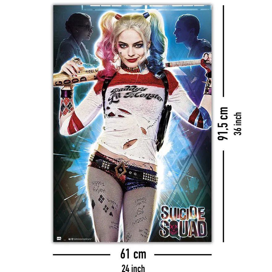 Suicide Squad Poster Harley Quinn Daddys Lil Monster