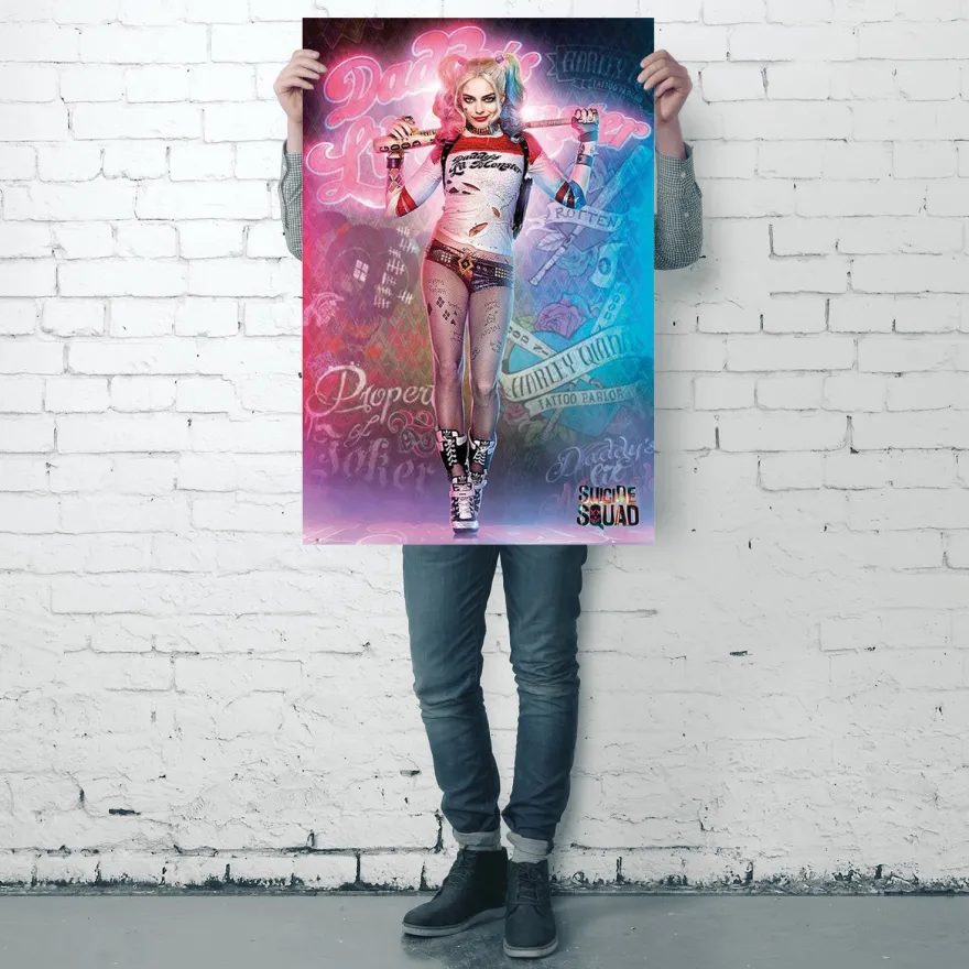Suicide Squad Poster Stehend Harley Quinn