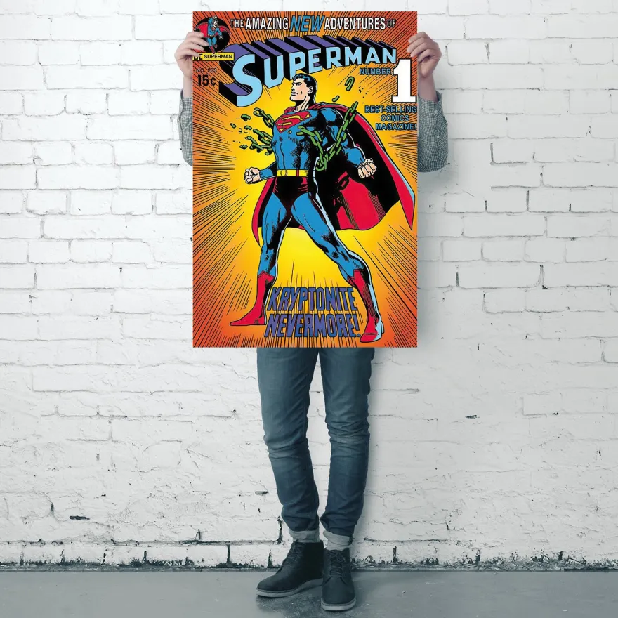 Superman Poster Comic Cover Kryptonite Nevermore!