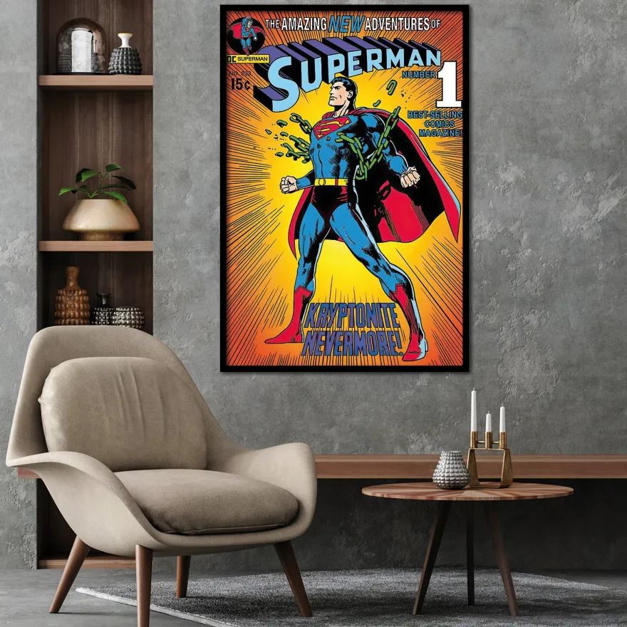 Superman Poster Comic Cover Kryptonite Nevermore!