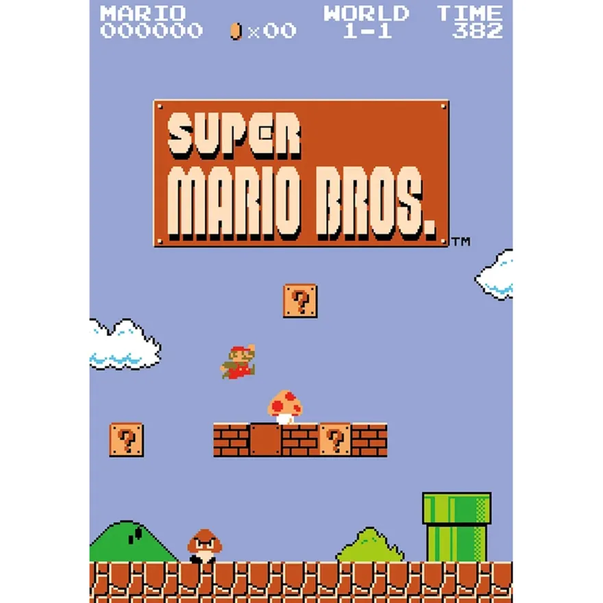 Super Mario Bros. Poster Level 1-1