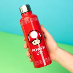 Super Mario Metall Trinkflasche Power Up!